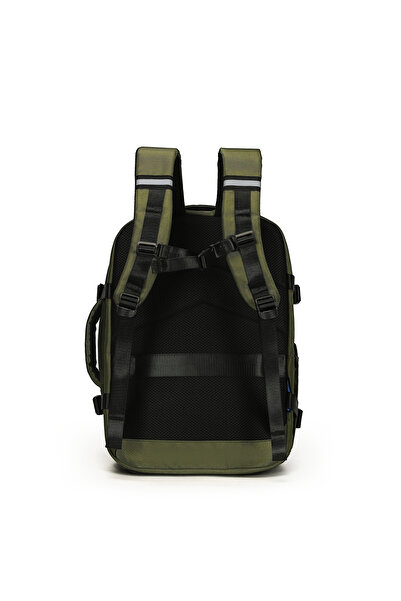 British Traveller BACK PACK ATHLETIC | Oxford Fabric Laptop Backpack- Dark Green