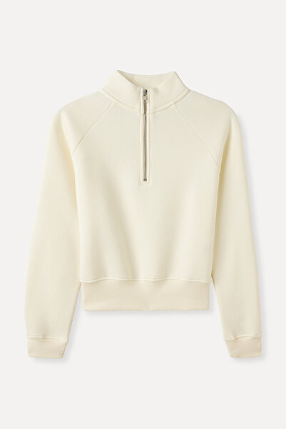 Mudo Zipped Polo Neck Sweatshirt