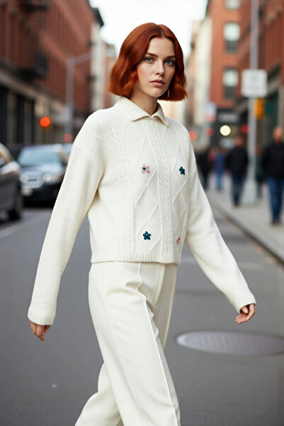 PayBuy Pulover de iarnă pentru femei, cu model normal, cu guler polo, cu mode...