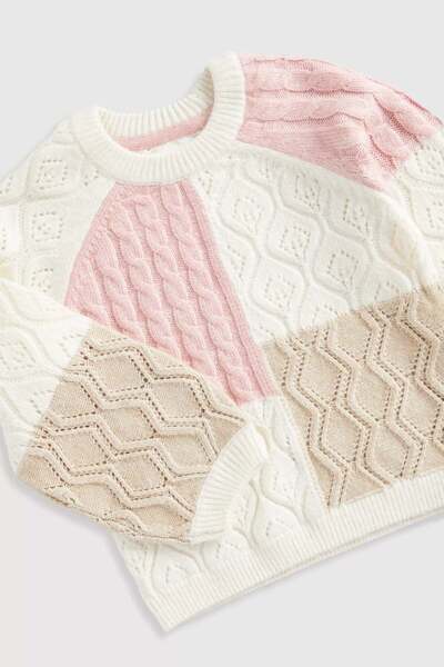 MOTHERCARE Patchwork Knitted Jumper