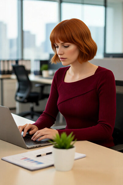 PayBuy Women's Asymmetrical Collar Ribbed Knit Sweater Fitted Fit Long Sleeve Basic Stylish Casual for Everyday Outfits