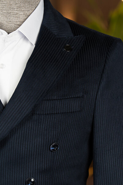 Terziayhan Double Breasted Velvet Jacket