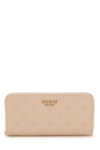 Guess Phoebe 4G large wallet with Peony logo Beige