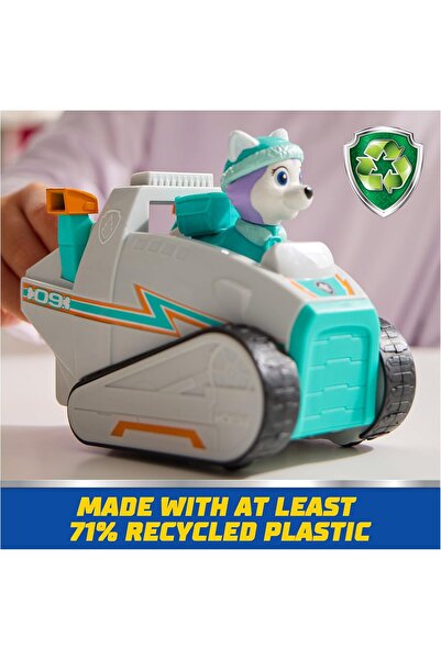 PAW PATROL , Snowmobile with Everest Toy Figure (Basic Vehicle, 2025), Toy for Children from 3 Years