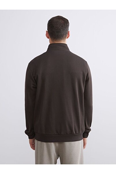 LC Waikiki Lcwaikiki Classic Stand Collar Long Sleeve Men's Thick Sweatshirt