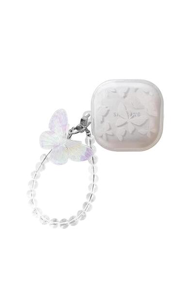 Microsonic Samsung Galaxy Buds Core Kılıf Butterfly Figürlü Şeffaf