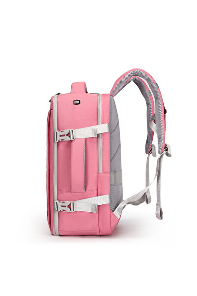 British Traveller BACK PACK TRENDY | Oxford Fabric Laptop Backpack - Pink