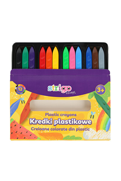 Strigo Triangular colored pencils, plastic, 12 colors SSC399