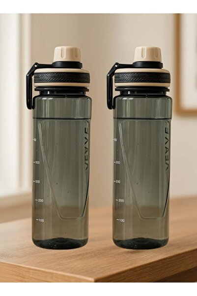SUPPLIER Water Bottle with Measurement Markings | Pack of 2, Leakproof Sports Bottle with Flip Cap