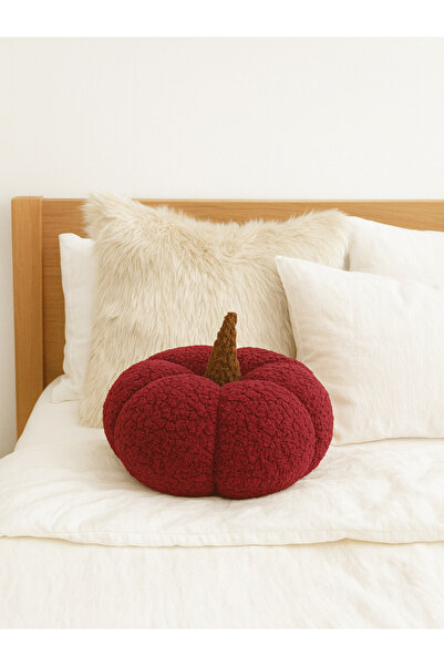 Madame Clean Home Teddy Decorative Pumpkin Pillow and Inner-Filled Cushion