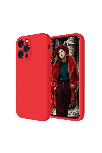 isag Husa protectie compatibila cu iPhone 12 Pro, slim, silicon Rosu cu inter...