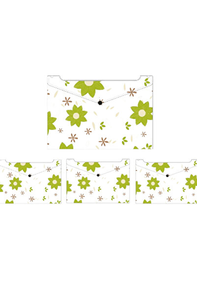 TOTAL Clip File Patterned En0305 (4 Pieces)