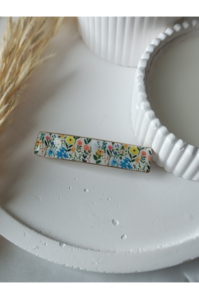 La fee aksesuar Polymer Clay Handmade Flower Buckle Resin Plated Latch Automa...