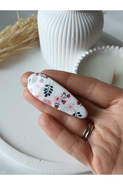 La fee aksesuar Polymer Clay Handmade Flower Buckle Resin Plated Latch Automa...