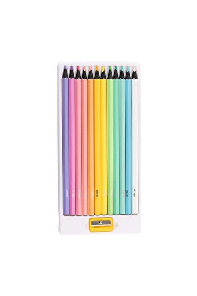 Strigo Pastel colored pencils, 12 colors, with sharpener SSC183