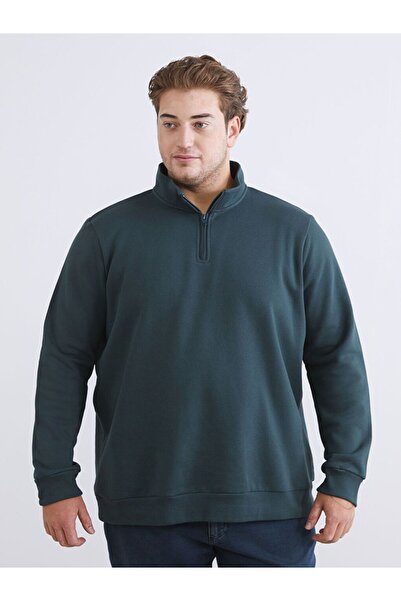 LC Waikiki Ανδρικό φούτερ μεγάλου μεγέθους ψηλός λαιμός