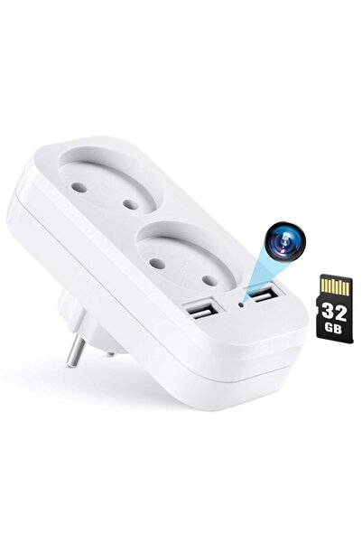 iUni Cameră spion cu adaptor dublu AD1, 32GB, Wi-Fi, Full HD