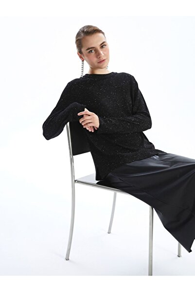 LC Waikiki Crew Neck Shiny Looking Women's Knitwear Sweater