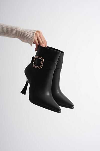 Adım Dünyası Γυναικείες μπότες με λεπτό τακούνι με αγκράφα Κομψό και εκλεκτό μοντέλο καθημερινής χρήσης & βραδινής χρήσης Εισαγόμενη αγκράφα