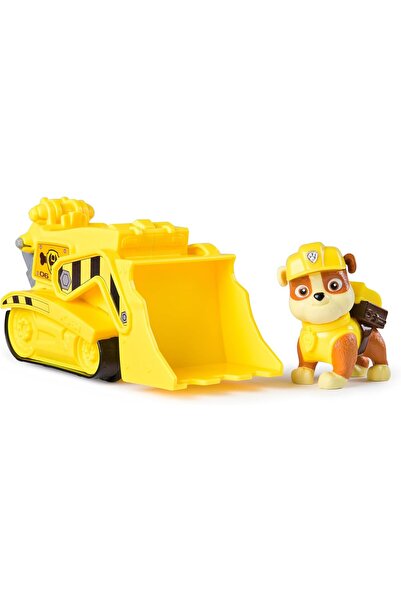PAW PATROL , Rubble Bulldozer, Vehicle and Figure Rubble, Kids Games, 3+ Years