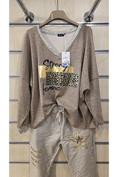 Park Moda Μπλούζα με στάμπα Leopard Stone Trock