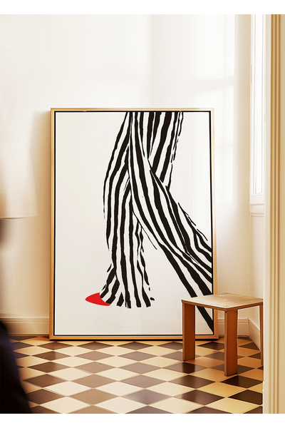 ARTHOUSECOLLECTIVE Red Step – Red Step – Poster fără cadru în dimensiunile ta...