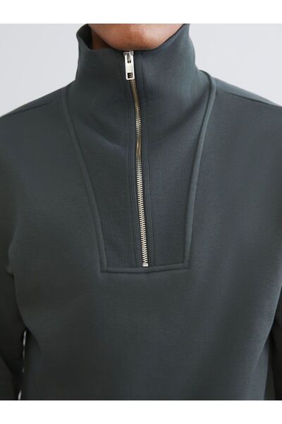 LC Waikiki Ανδρικό χοντρό φούτερ με ψηλό γιακά με φερμουάρ