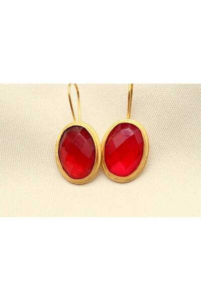 alpsilverart 925 Ayar Gümüş El İşi Otantik Yakut Küpe – Kadınlar İçin Özel Tasarım