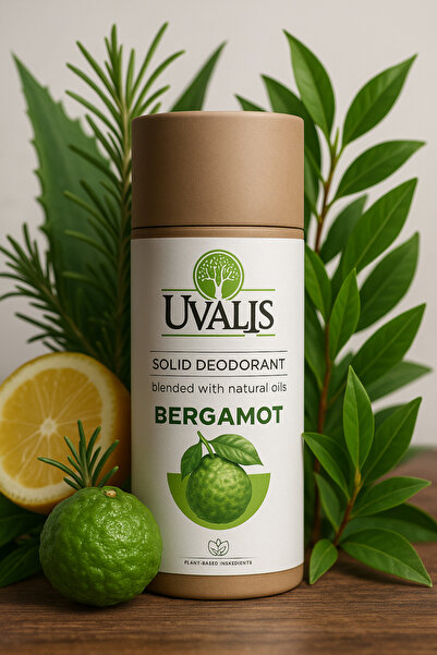 Uvalis Katı Deodorant Bergamot 80 ml – Doğal ve Alüminyumsuz
