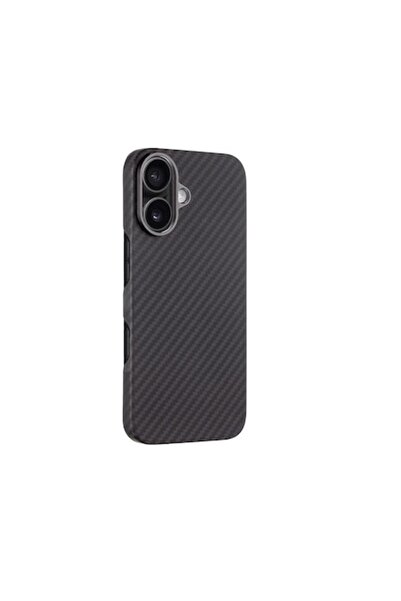 isag Husa protectie din Kevlar compatibila cu iPhone 16, din Fibra de Carbon,...