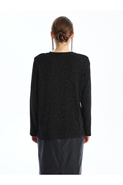 LC Waikiki Crew Neck Shiny Looking Women's Knitwear Sweater