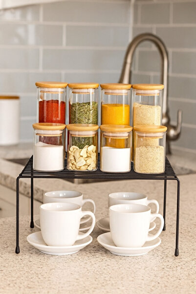 SHY TEKSTİL Metal Mutfak Dolabı Raf Düzenleyici – Dayanıklı, Şık Tasarım (32x...