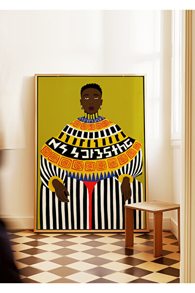 ARTHOUSECOLLECTIVE Golden Tribe – Colecția de artă abstractă – Poster fără ca...