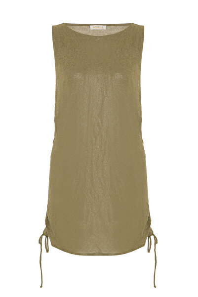 AQUELLA Lurex Khaki Sliding Tunic
