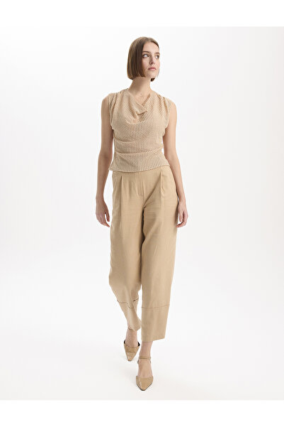 BGN workshop Bluză cu mâneci zero decolteu larg