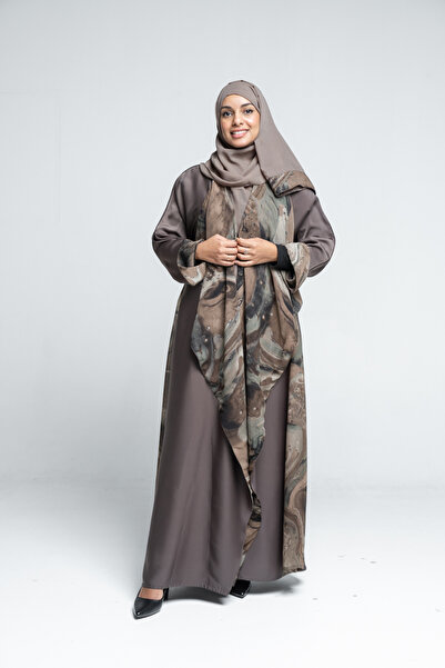 LAVİNİA Lavinia women's abaya, quarter-cloche, Tik Tok fabric