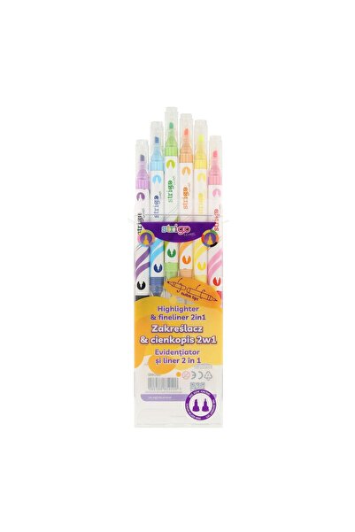 Strigo Evidentiator si liner 2 in 1, 12 culori SSC443