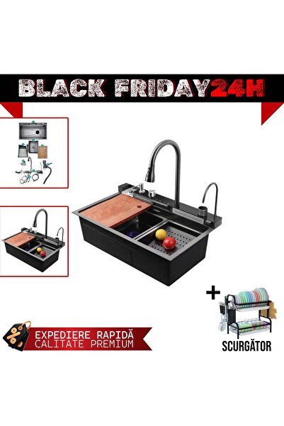 OEM Chiuvetă de bucătărie din oțel inoxidabil, afișaj digital+ scurgător de v...