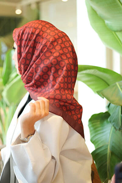 efdal şal eşarp Mosaic Pattern Imported Cotton Scarf