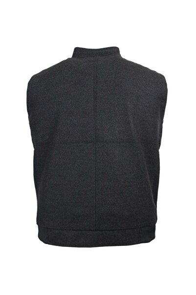 tambattal Dekons Plus Size Wool Cashmere Vest with High Collar (Loose Comfortable Fit)