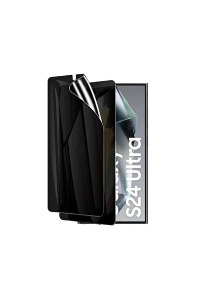 isag Folie de protectie ecran compatibila cu Samsung Galaxy S24 Ultra, Privac...