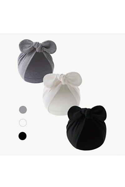 Honeybeeatelier PENYE 3’LÜ BEBEK BONE ŞAPKA