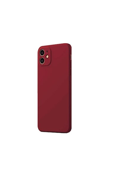 isag Husa protectie compatibila cu iPhone 11, ultra slim, silicon Visiniu int...