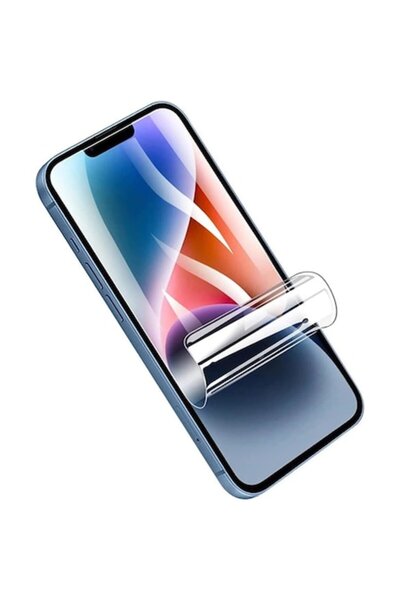 isag Folie de protectie ecran din silicon, TPU, Perfect fit, compatibila cu iPhone 12 Pro, acopera tot ec