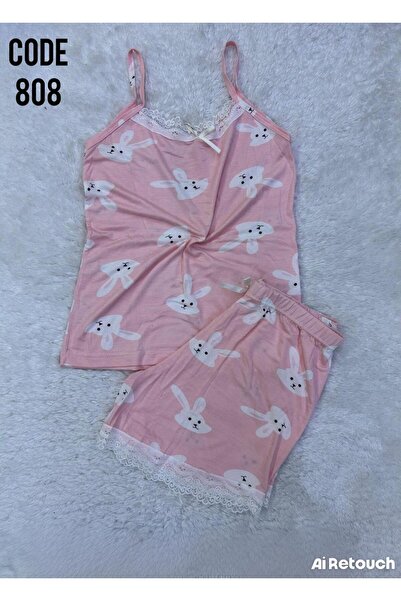 VAJESTO Set de pijamale pentru femei, cu bretele din șnur, cu detaliu din dan...