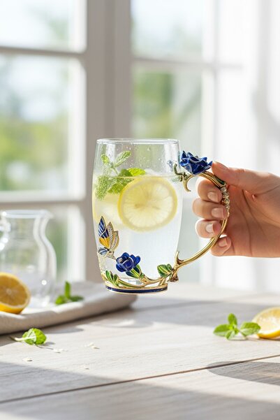 ROY KING METALLİ CAM KUPA