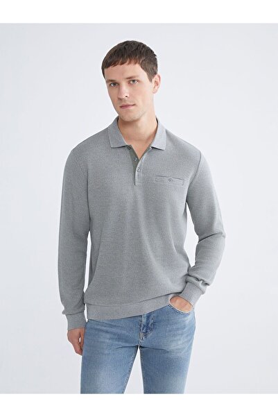 LC Waikiki Ανδρικό φούτερ με μακρυμάνικο λαιμό πόλο