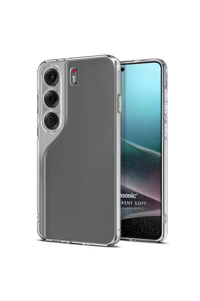 Microsonic TECNO Camon 40 Pro Kılıf Transparent Soft Şeffaf