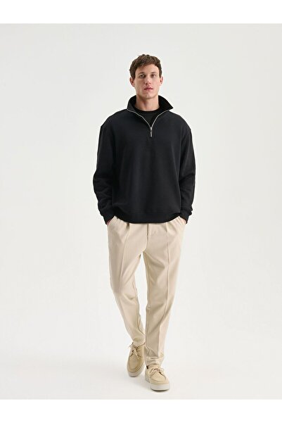 LC Waikiki Ανδρικό χοντρό φούτερ με ψηλό γιακά με φερμουάρ