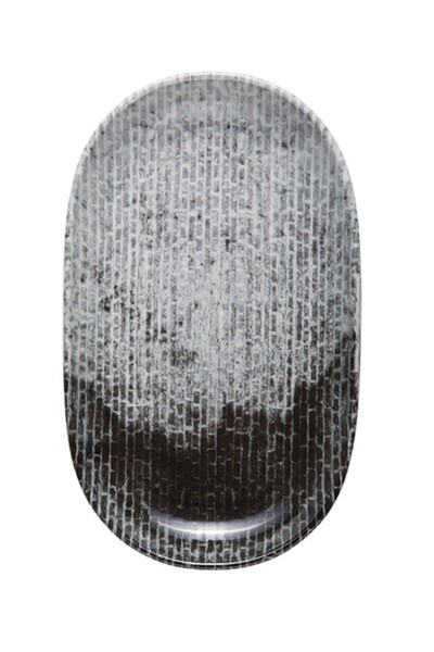 İkram Dünyası Id Fine Brick Series Oval 3-Piece Boat Plate Set